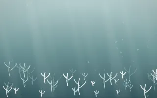 Coastal Mist Coral Reef V — light white and teal coral reef background, variation V