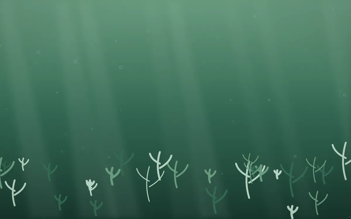 Emerald Mist Coral Reef — dark green coral reef background