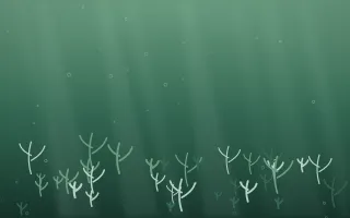 Emerald Mist Coral Reef IV — dark green coral reef background, variation IV