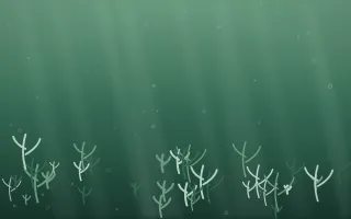Emerald Mist Coral Reef V — dark green coral reef background, variation V