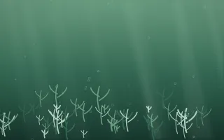 Emerald Mist Coral Reef X — dark green coral reef background, variation X