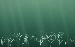Emerald Mist Coral Reef XI — dark green coral reef background, variation XI
