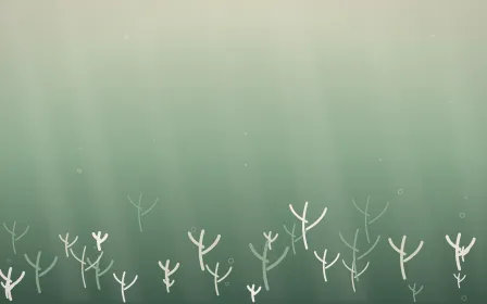 First Light Coral Reef — light beige and green coral reef background