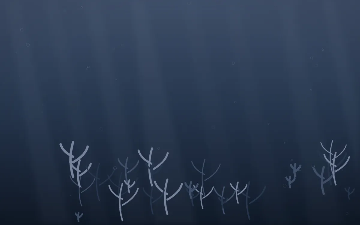 Moonlight Coral Reef — dark blue coral reef background