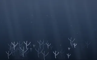 Moonlight Coral Reef IV — dark blue coral reef background, variation IV