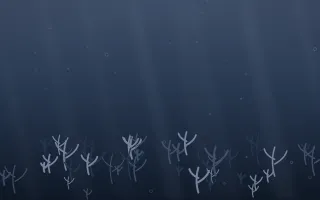 Moonlight Coral Reef IX — dark blue coral reef background, variation IX