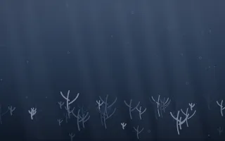 Moonlight Coral Reef V — dark blue coral reef background, variation V