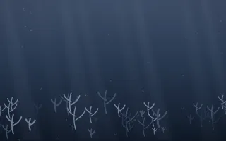 Moonlight Coral Reef VI — dark blue coral reef background, variation VI