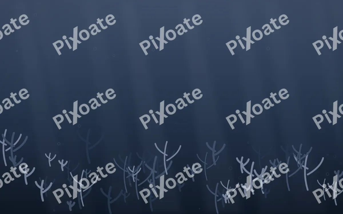 Coral Reef Signature — dark blue coral reef background