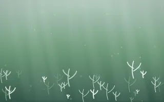 Spring Rain Coral Reef — light white and green coral reef background
