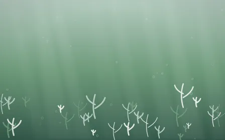 Spring Rain Coral Reef — light white and green coral reef background