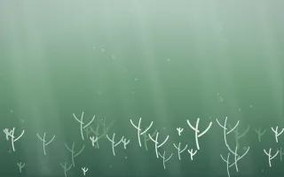 Spring Rain Coral Reef II — light white and green coral reef background, variation II