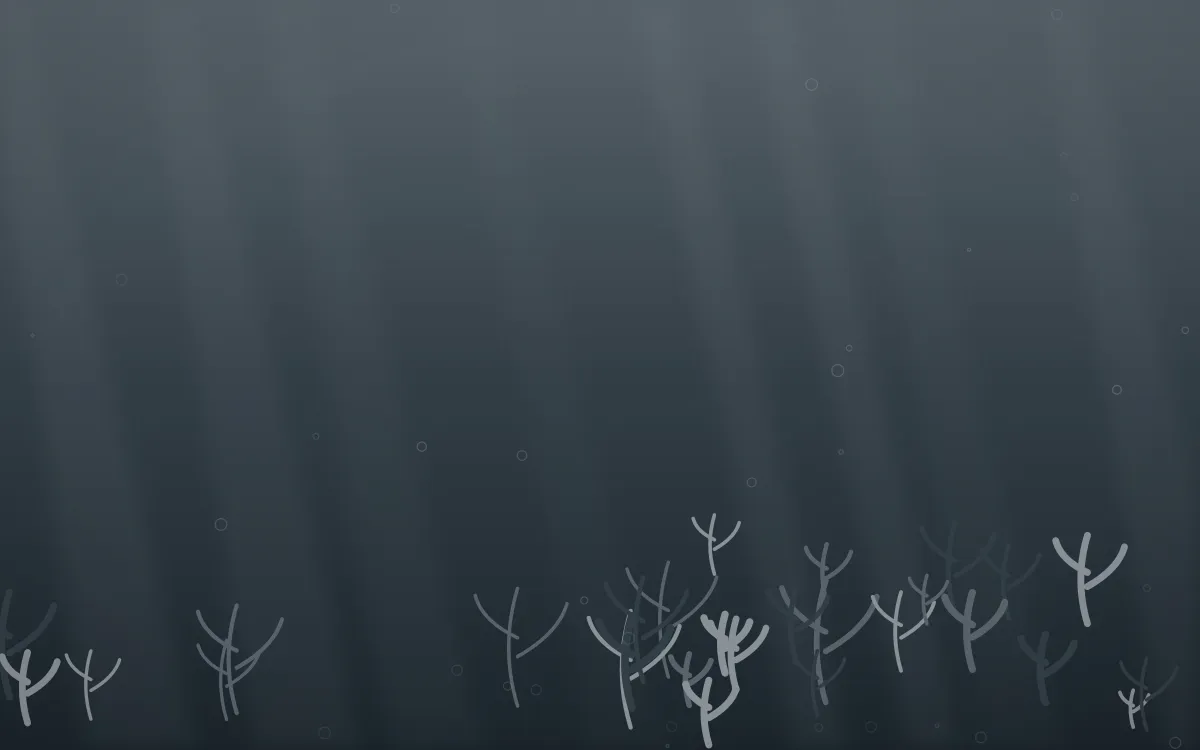 Storm Light Coral Reef — dark grey and blue coral reef background