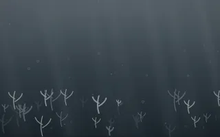 Storm Light Coral Reef II — dark grey and blue coral reef background, variation II