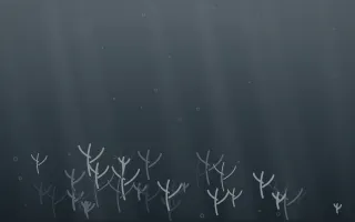 Storm Light Coral Reef IV — dark grey and blue coral reef background, variation IV