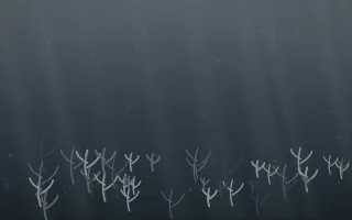 Storm Light Coral Reef IX — dark grey and blue coral reef background, variation IX