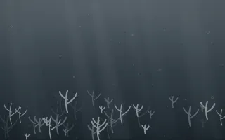 Storm Light Coral Reef VII — dark grey and blue coral reef background, variation VII