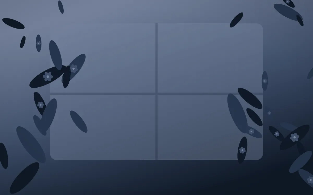 Moonlight Cottagecore — dark blue cottagecore background