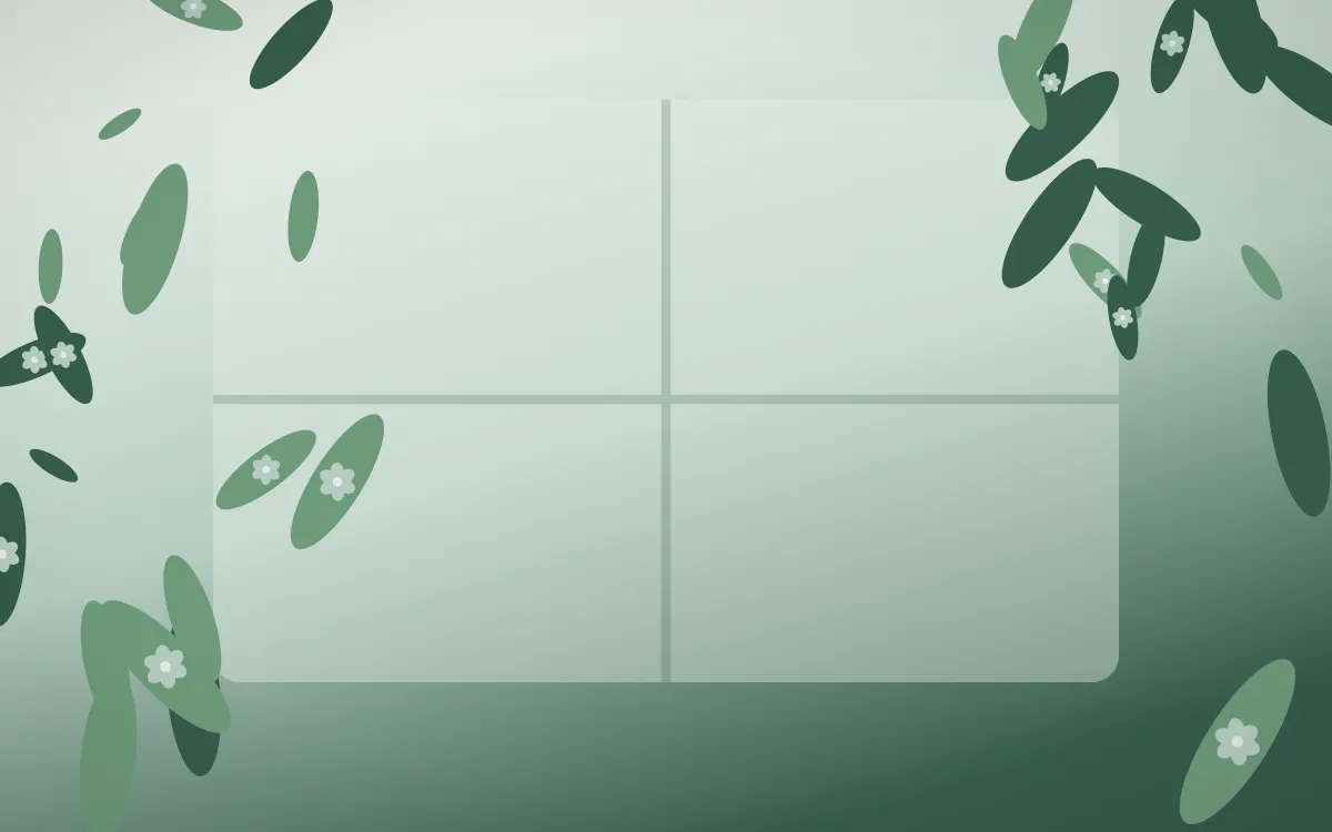 Spring Rain Cottagecore — light white and green cottagecore background