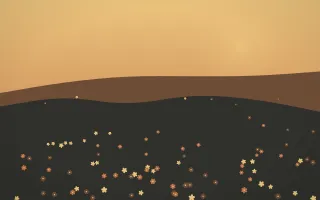 Autumn Glow Countryside — colourful orange, brown and grey countryside background