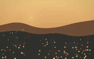 Autumn Glow Countryside II — colourful orange, brown and grey countryside background, variation II