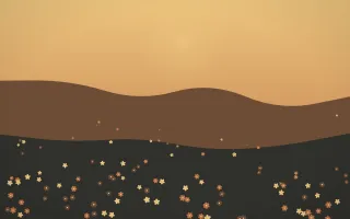 Autumn Glow Countryside III — colourful orange, brown and grey countryside background, variation III
