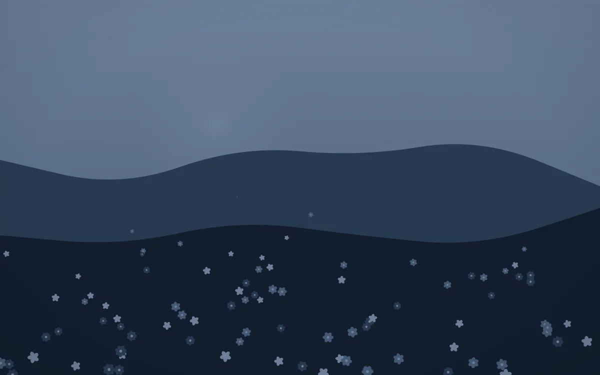 Blue Hour Countryside — dark blue countryside background