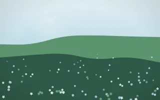 Clear Day Countryside — light blue and green countryside background