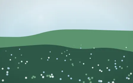 Clear Day Countryside — light blue and green countryside background