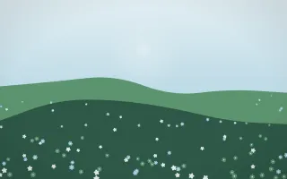 Clear Day Countryside II — light blue and green countryside background, variation II