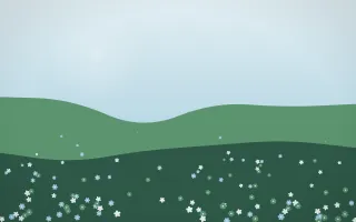 Clear Day Countryside IV — light blue and green countryside background, variation IV