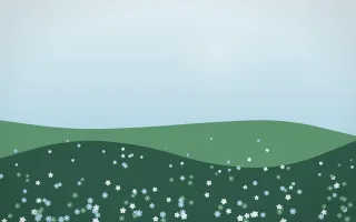 Clear Day Countryside IX — light blue and green countryside background, variation IX