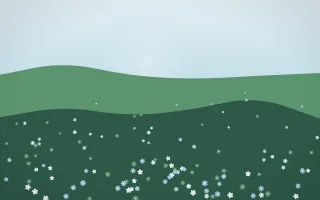 Clear Day Countryside V — light blue and green countryside background, variation V