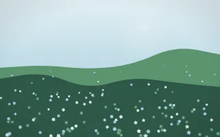 Clear Day Countryside VI — light blue and green countryside background, variation VI