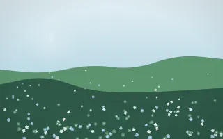 Clear Day Countryside VII — light blue and green countryside background, variation VII
