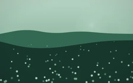 Emerald Mist Countryside — dark green countryside background