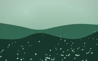 Emerald Mist Countryside II — dark green countryside background, variation II