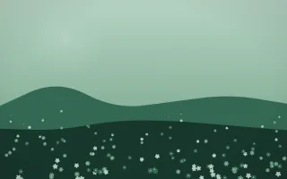 Emerald Mist Countryside V — dark green countryside background, variation V