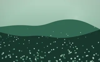 Emerald Mist Countryside XI — dark green countryside background, variation XI