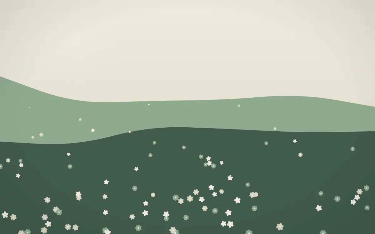 First Light Countryside — light beige and green countryside background