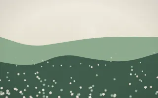 First Light Countryside III — light beige and green countryside background, variation III