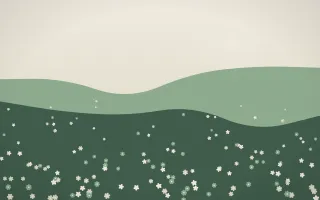 First Light Countryside VII — light beige and green countryside background, variation VII