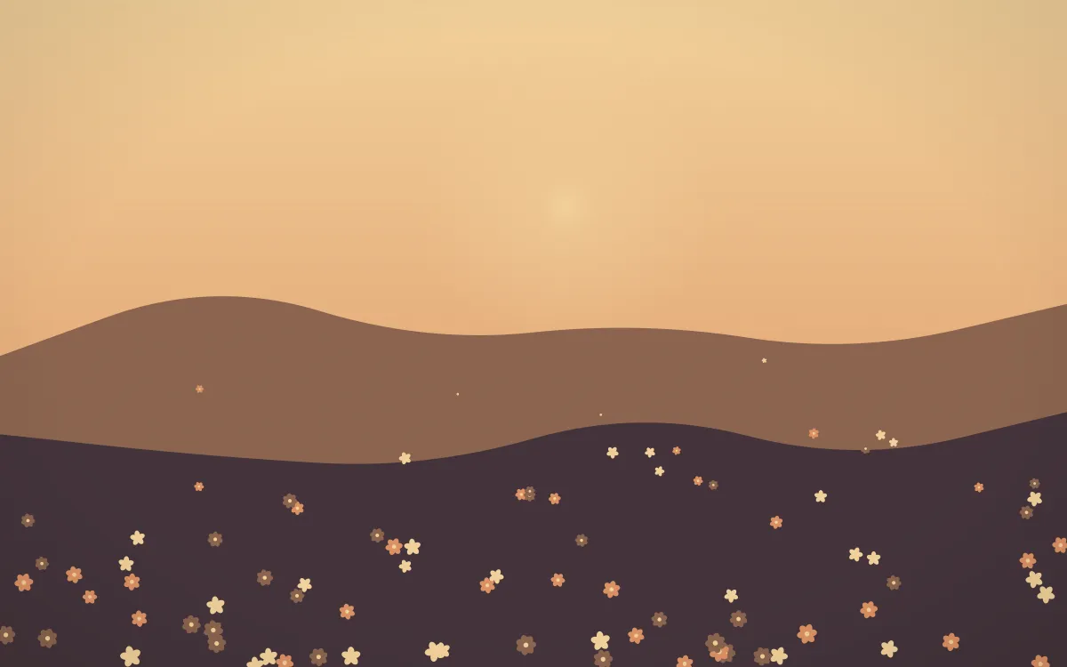 Golden Hour Countryside — colourful orange and pink countryside background