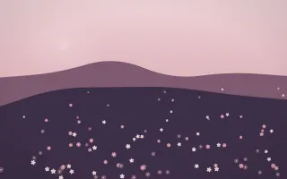 Rose Dusk Countryside II — colourful red, pink and purple countryside background, variation II