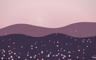 Rose Dusk Countryside III — colourful red, pink and purple countryside background, variation III