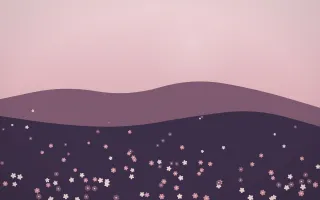 Rose Dusk Countryside IV — colourful red, pink and purple countryside background, variation IV