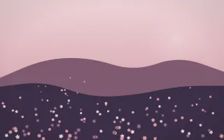 Rose Dusk Countryside V — colourful red, pink and purple countryside background, variation V