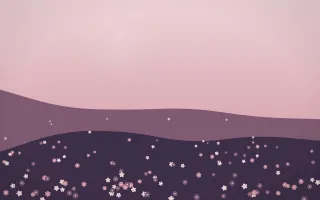 Rose Dusk Countryside VI — colourful red, pink and purple countryside background, variation VI