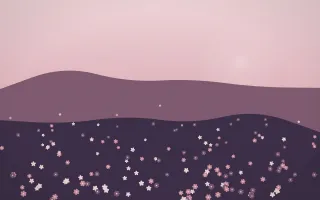 Rose Dusk Countryside VIII — colourful red, pink and purple countryside background, variation VIII
