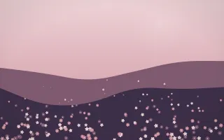 Rose Dusk Countryside XI — colourful red, pink and purple countryside background, variation XI